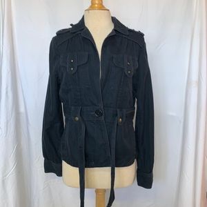 Marc Jacobs black denim coat size 12